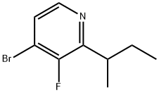 4-Bromo-3-fluoro-2-(sec-butyl)pyridine 结构式