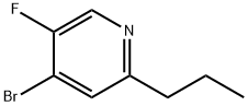 4-Bromo-3-fluoro-6-(n-propyl)pyridine 结构式
