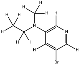 3-Bromo-5-(methylethylamino)pyridine-d11 结构式