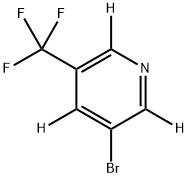 3-溴-5-三氟甲基吡啶-D3 结构式