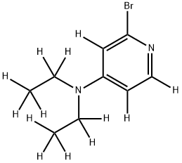 2-Bromo-4-(diethylamino)pyridine-d13 结构式