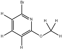 2-Bromo-6-methoxypyridine-d6 结构式