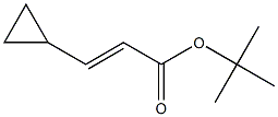 (E)-叔丁基3-环丙基丙烯酸酯 结构式