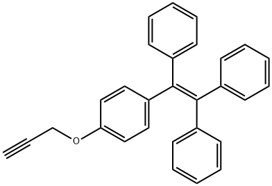 [1-(4-丙炔氧基苯基)-1,2,2-三苯基]乙烯 结构式