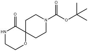 tert-butyl 5-oxo-1-oxa-4,9-diazaspiro[5.5]undecane-9-carboxylate 结构式