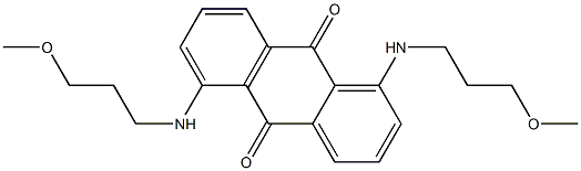 1,5-bis[(3-methyloxypropyl)amino]-9,10-anthracenedione 结构式