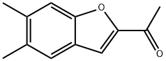 1-(5,6-二甲基苯并呋喃-2-基)乙-1-酮 结构式