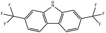2,7-双(三氟甲基)-9H-咔唑 结构式