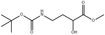 Methyl 4-(Boc-amino)-2-hydroxybutanoate 结构式