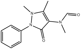 4-N-formyl-N-methylamino-1,5-dimethyl-2-phenyl-1,2-dihydro-3H-pyrazol-3-one 结构式