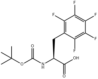 2-[(2-methylpropan-2-yl)oxycarbonylamino]-3-(2,3,4,5,6-pentafluorophenyl)propanoic acid 结构式