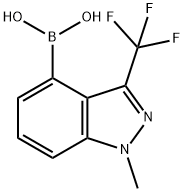 (1-methyl-3-(trifluoromethyl)-1H-indazol-4-yl)boronic acid 结构式
