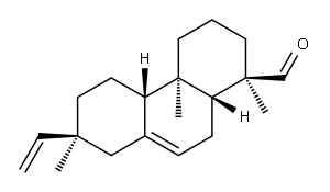 1-Phenanthrenecarboxaldehyde, 7-ethenyl-1,2,3,4,4a,4b,5,6,7,8,10,10a-dodecahydro-1,4a,7-trimethyl-, (1R,4aR,4bS,7S,10aR)- 结构式