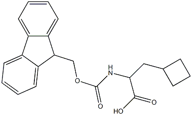a-(Fmoc-amino)cyclobutanepropanoic acid 结构式