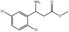 METHYL 3-AMINO-3-(2,5-DICHLOROPHENYL)PROPANOATE 结构式