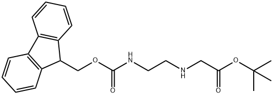 tert-butyl N-(2-{[(9H-fluoren-9-ylmethoxy)carbonyl]amino}ethyl)glycinate 结构式