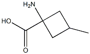 1-amino-3-methylcyclobutane-1-carboxylic acid 结构式