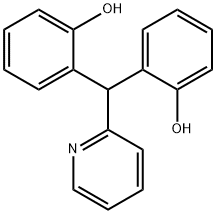 2,2'-(Pyridin-2-ylmethylene)diphenol 结构式