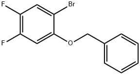 1-Bromo-4,5-difluoro-2-(phenylmethoxy)benzene 结构式