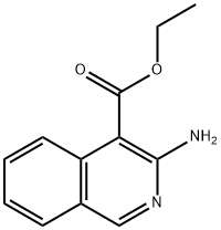 3-氨基异喹啉-4-羧酸乙酯 结构式