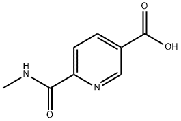 6-(methylcarbamoyl)pyridine-3-carboxylic acid 结构式