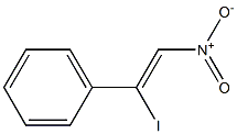 (1-碘-2-硝基乙烯基)苯 结构式