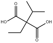 Propanedioic acid, 2-ethyl-2-(1-methylethyl)- 结构式