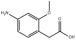 1-(4-Amino-2-methoxy-phenyl)-acetic acid 结构式