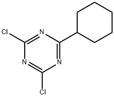 2,4-Dichloro-6-cyclohexyl-1,3,5-triazine 结构式