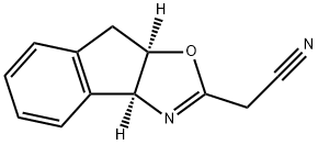 2-((3AS,8AR)-3A,8A-二氢-8H-茚并[1,2-D]噁唑-2-基)乙腈 结构式