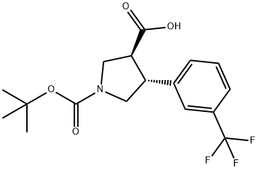 (3S,4R)-1-(tert-Butoxycarbonyl)-4-(3-(trifluoromethyl)phenyl)pyrrolidine-3-carboxylicacid