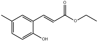 ethyl (E)-3-(2-hydroxy-5-methylphenyl)acrylate 结构式