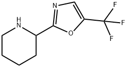 2-[5-(trifluoromethyl)-1,3-oxazol-2-yl]piperidine 结构式