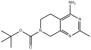 tert-butyl 4-amino-2-methyl-5H,6H,7H,8H-pyrido[3,4-d]pyrimidine-7-carboxylate 结构式