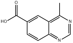 4-甲基喹唑啉-6-甲酸 结构式