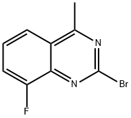 2-bromo-8-fluoro-4-methylquinazoline 结构式