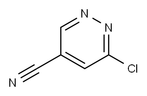 6-氯哒嗪-4-甲腈 结构式