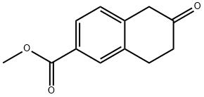 6-氧代-5,6,7,8-四氢化萘-2-甲酸甲酯 结构式