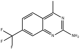 4-methyl-7-(trifluoromethyl)quinazolin-2-amine 结构式