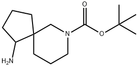 tert-butyl 1-amino-7-azaspiro[4.5]decane-7-carboxylate 结构式