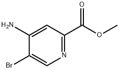 METHYL 4-AMINO-5-BROMOPYRIDINE-2-CARBOXYLATE 结构式