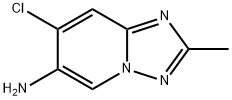 7-chloro-2-methyl-[1,2,4]triazolo[1,5-a]pyridin-6-amine 结构式