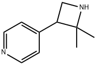 4-(2,2-dimethylazetidin-3-yl)pyridine 结构式