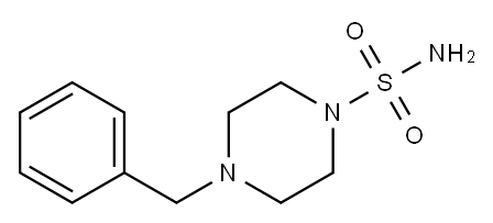 4-苄基哌嗪-1-磺酰胺 结构式