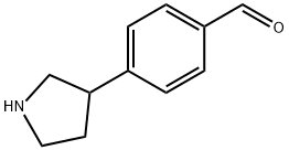 4-(pyrrolidin-3-yl)benzaldehyde 结构式