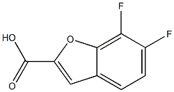 6,7-difluoro-1-benzofuran-2-carboxylic acid 结构式