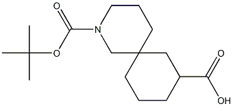 2-(tert-butoxycarbonyl)-2-azaspiro[5.5]undecane-8-carboxylic acid 结构式