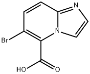 6-溴咪唑并[1,2-A]吡啶-5-羧酸 结构式