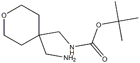 ((4-(氨基甲基)四氢-2H-吡喃-4-基)甲基)氨基甲酸叔丁酯 结构式