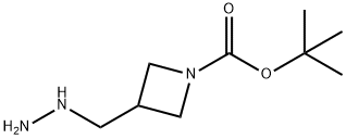 3-(肼基甲基)氮杂环丁烷-1-羧酸叔丁酯 结构式